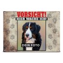 Hunde-Outdoorschild - Vorsicht! Hier wache ich mit Foto