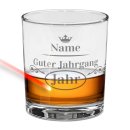 Whiskyglas - Guter Jahrgang -Jahr &amp; Name - 300 ml