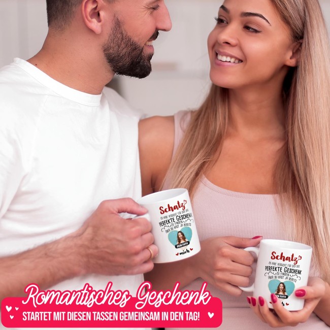 Tasse - Das perfekte Geschenk mit Foto - Innen &amp; Henkel Rot