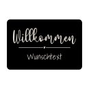 Filz-Fu&szlig;matte - Willkommen mit Wunschtext - 60 x 40 cm