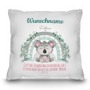 Koala-Kissen zur Taufe - Gott hat befohlen - mit Name und...