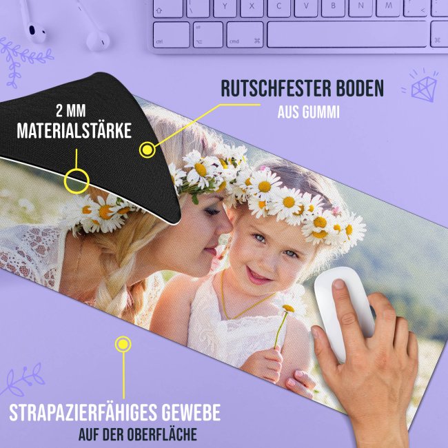XXL Mousepad selbst gestalten - 800 x 300 mm