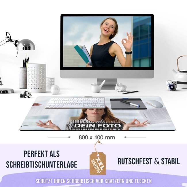 XXL Mousepad selbst gestalten - 800 x 400 mm