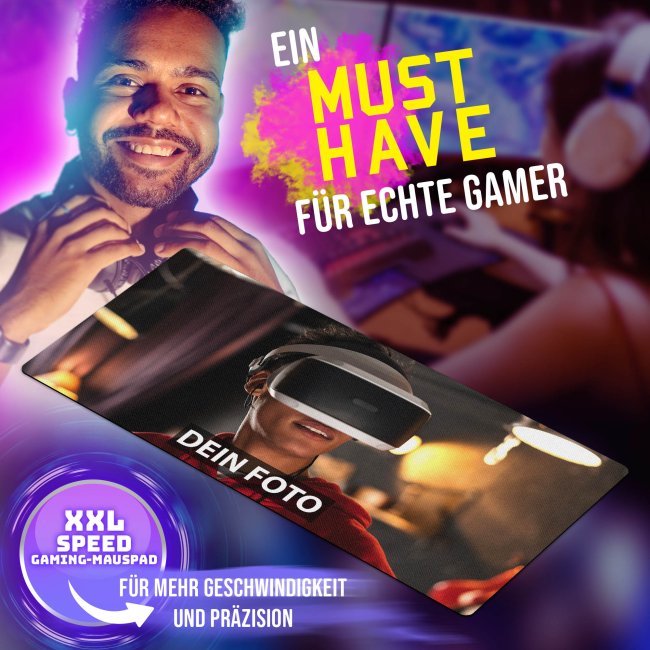 XXL Mousepad selbst gestalten - 800 x 400 mm