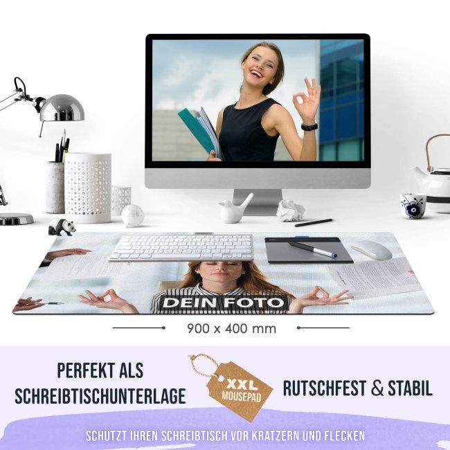 XXL Mousepad selbst gestalten - 900 x 400 mm