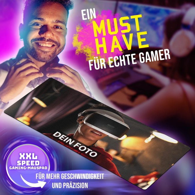 XXL Mousepad selbst gestalten - 900 x 400 mm