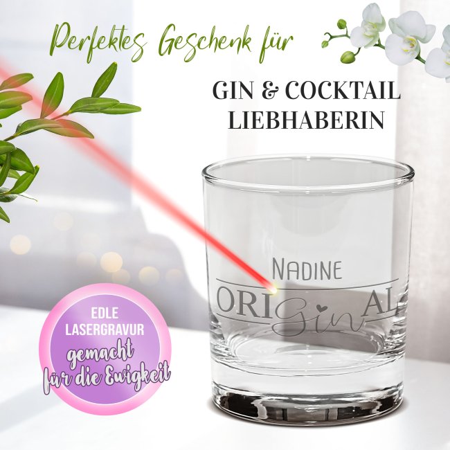 Gin-Glas mit Name - OriGINal