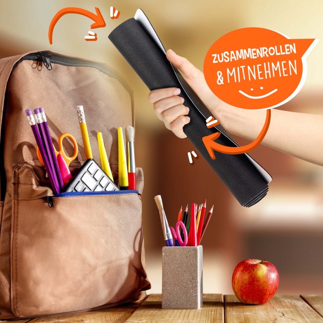 Schreibtischunterlage f&uuml;r Kinder - Meerestiere - mit Fotos und Name personalisierbar - 80 x 30 cm