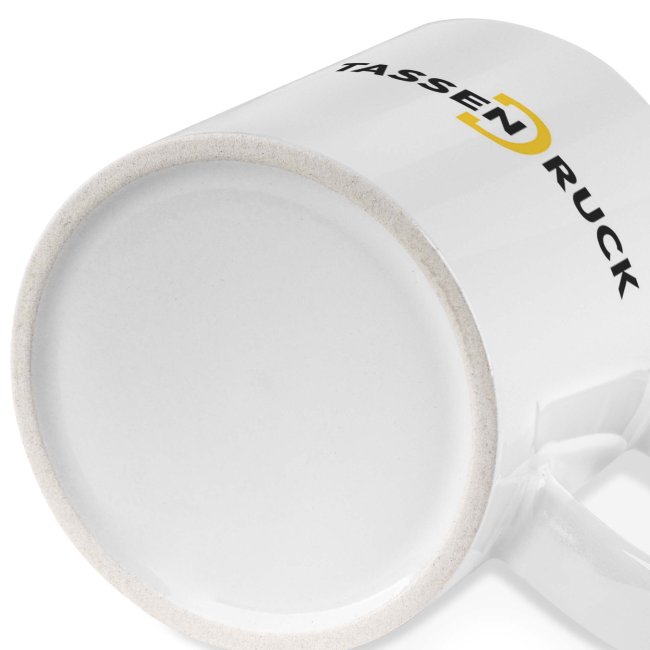 Tasse Weiss 300 ml Glanz - Classic-Druck - 180 x 80 mm