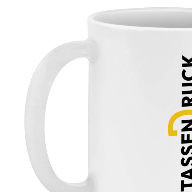 Tasse Weiss 300 ml Matt - Classic-Druck - 180 x 80 mm