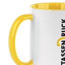 Farbige Tasse 300 ml - Innen &amp; Henkel farbig - 14...