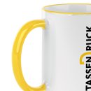 Farbige Tasse 300 ml - Rand &amp; Henkel farbig - 11...
