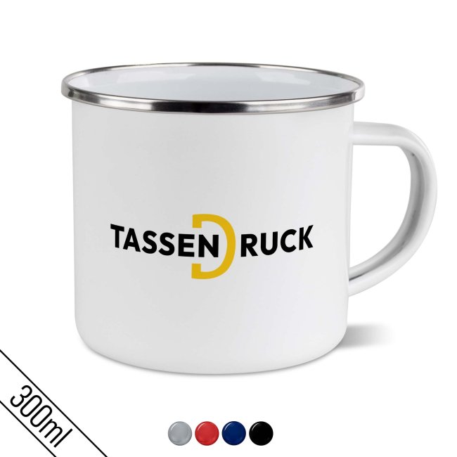 Emaille-Tasse 300 ml - verschiedene Farben