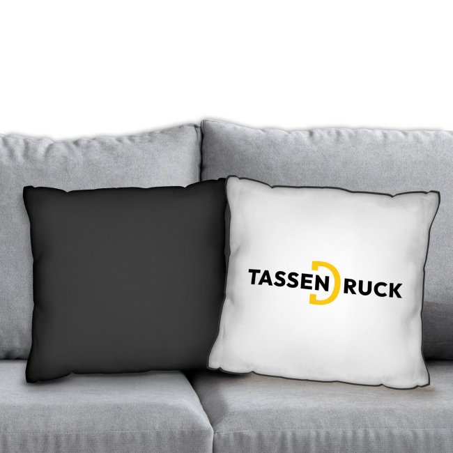 Fotokissen - 40 x 40 cm - mit farbiger R&uuml;ckseite - 6 Farbt&ouml;ne