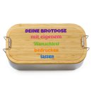 Personalisierbare Brotdose f&uuml;r Schulkind -...