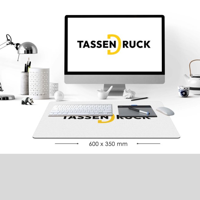 XXL Schreibtischunterlage - 600 x 350 mm - inkl. Druck