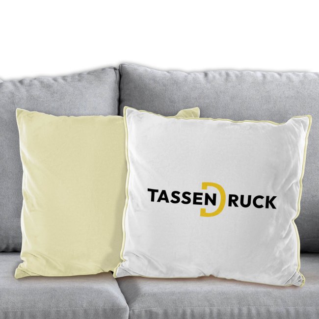 Fotokissen - 40 x 40 cm - flauschig - 4 verschiedene Farben