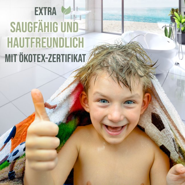 Handtuch mit Foto - 100 x 50 cm - Querformat - zum selbst Gestalten