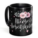 Schwarze Tasse f&uuml;r die allerbeste Arbeitskollegin