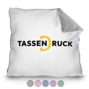 Fotokissen mit pastellfarbener R&uuml;ckseite - 40 x 40...