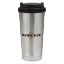 Edelstahl Thermobecher mit Deckel - Konisch - 400 ml - 2...