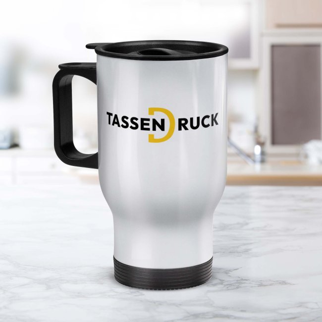 Edelstahl Thermobecher mit Henkel und Deckel - 400 ml - 2 Farben