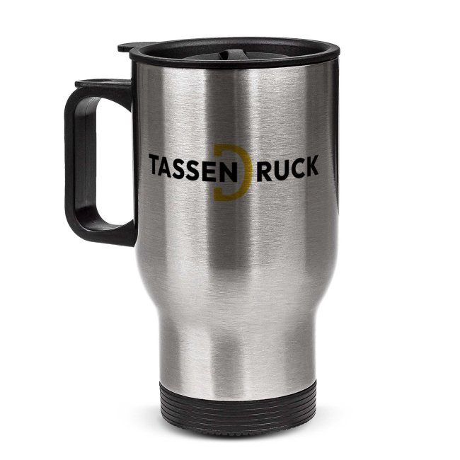 Edelstahl Thermobecher mit Henkel und Deckel - 400 ml - 2 Farben