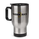 Edelstahl Thermobecher mit Henkel und Deckel - 400 ml - 2...