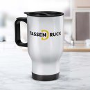 Edelstahl Thermobecher mit Henkel und Deckel - 400 ml - 2...