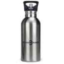 Edelstahl-Trinkflasche mit Trinkhalm - 3...