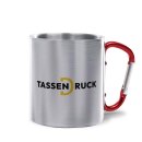 Karabinertasse aus Edelstahl - 2 Gr&ouml;&szlig;en