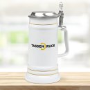 St&auml;ndekrug mit Goldrand - 700 ml - Wei&szlig; - mit...