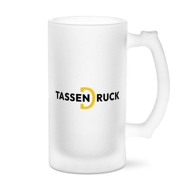 Glasbierkrug satiniert - 500 ml