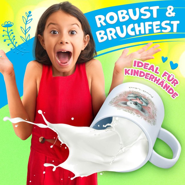 Personalisierbare Kunststoff-Tasse als Geschenk f&uuml;r Kinder - Koala - mit Name selbst gestalten