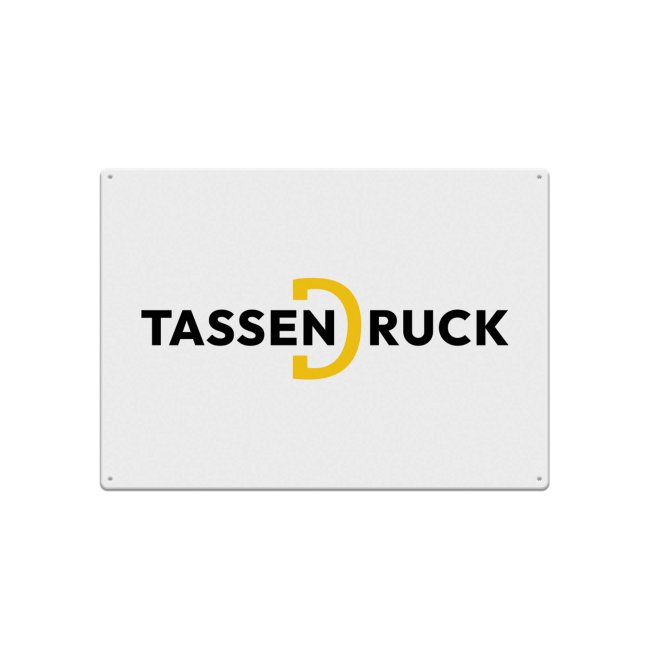 Metallschilder aus Aluminium  - Querformat - 3  Gr&ouml;&szlig;en