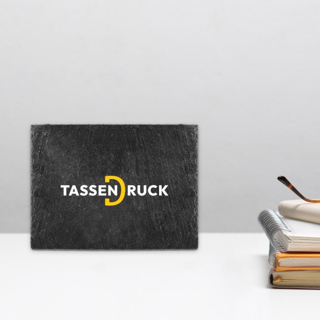 Schiefertafel - Querformat - 15 x 20 cm - inkl. Druck