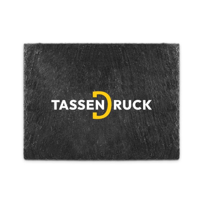 Schiefertafel - Querformat - 15 x 20 cm - inkl. Druck