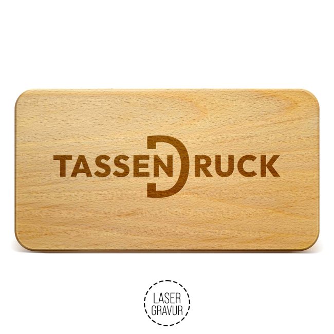 Kleines Holzbrett - Ge&ouml;ltes Buchenholz - 22,5 x 12,5 cm