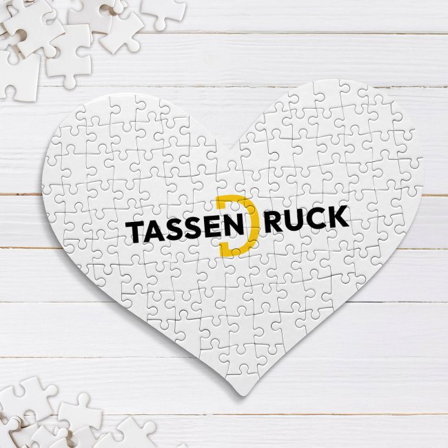 Puzzle in Herzform bedrucken - 2 Gr&ouml;&szlig;en