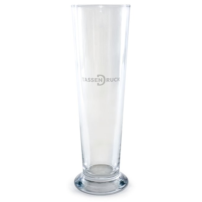 Bierglas konisch mit Fu&szlig; - in zwei Gr&ouml;&szlig;en