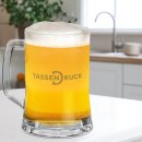 Glasbierkrug mit Henkel - 500 ml