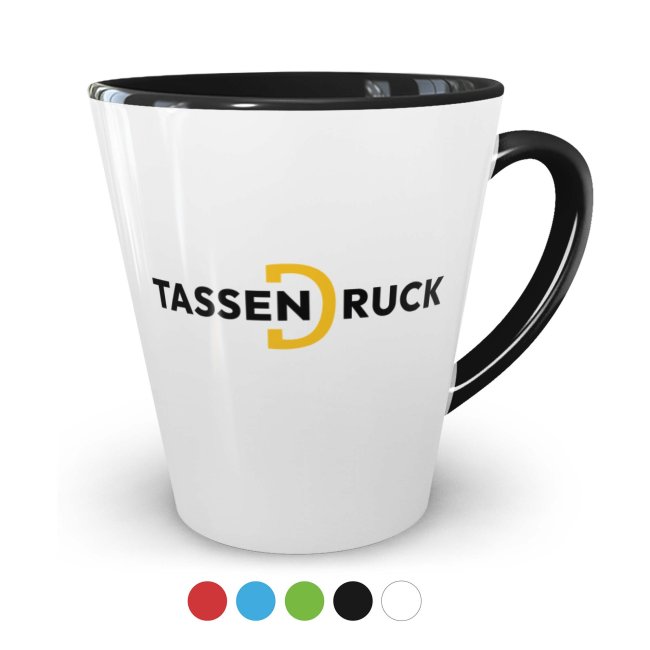 Latte Macchiato Tasse konisch - 300 ml -  5 Farben