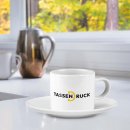 Espresso Tasse aus Keramik - Henkel rund - mit Teller -...