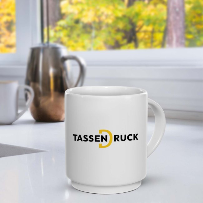 Stapeltasse Krumbach - Keramik wei&szlig; - stapelbar - 270 ml