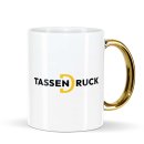 Keramiktasse mit Goldhenkel - 300 ml