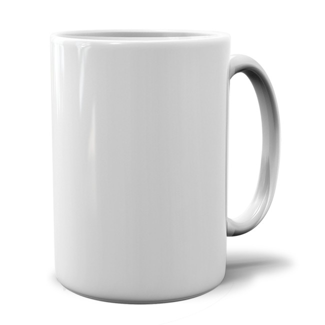 Tasse Jumbo - Keramik - Wei&szlig; - ohne Druck