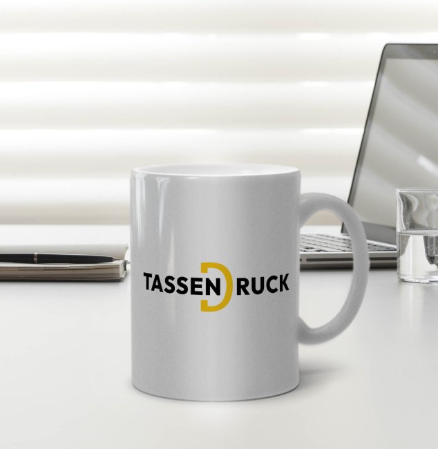 Tasse aus Keramik in Metallicfarben - 3 Farbt&ouml;ne - 300 ml