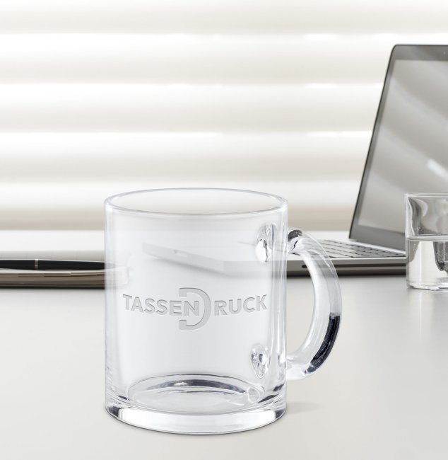Glastasse zum Gravieren - 300 ml - transparent