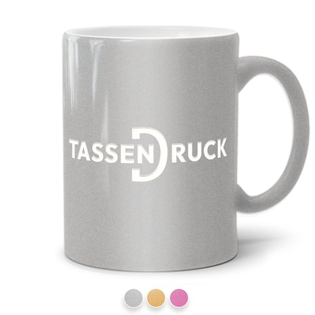 Tasse zum Gravieren in Metallicfarben - 3 Farbt&ouml;ne - 300 ml