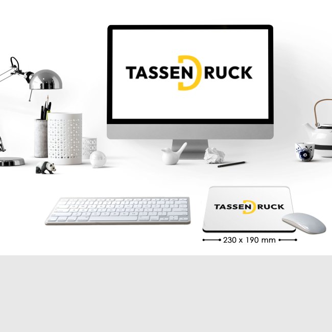 Mousepad eckig 5 mm stark - in zwei Gr&ouml;&szlig;en